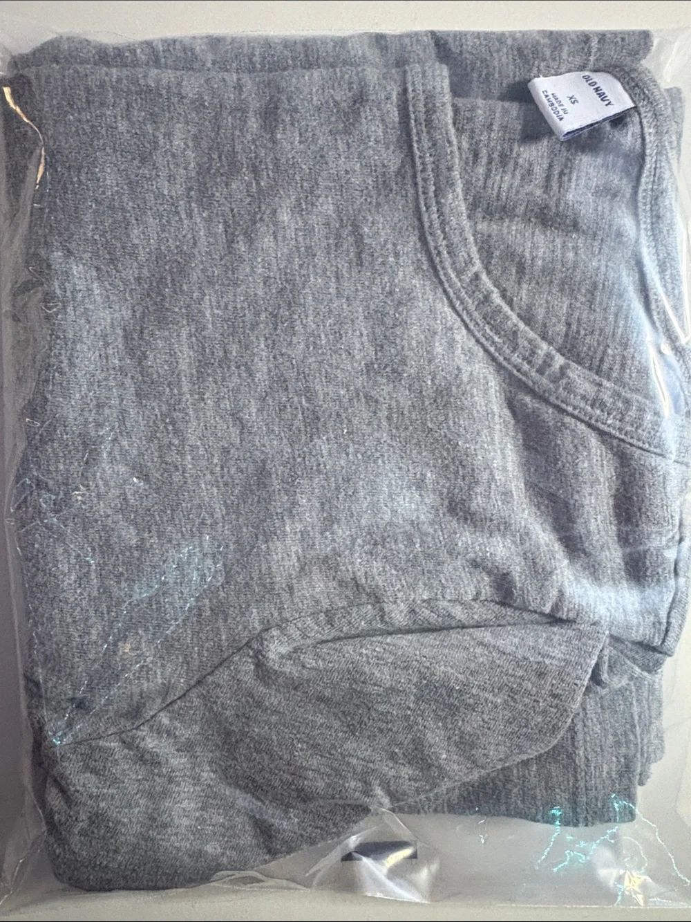 Old Navy Girls (XS) Gray Crew Neck Tee-Dress
